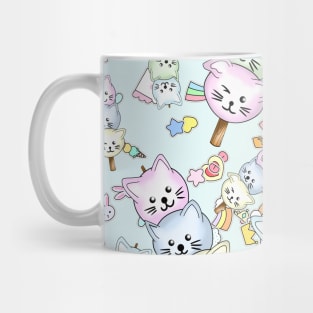 cute cat dango riceball pattern Mug